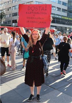 Prosvjed "Dosta! Uništavanja javnog zdravstva i zanemarivanja zdravlja žena!"