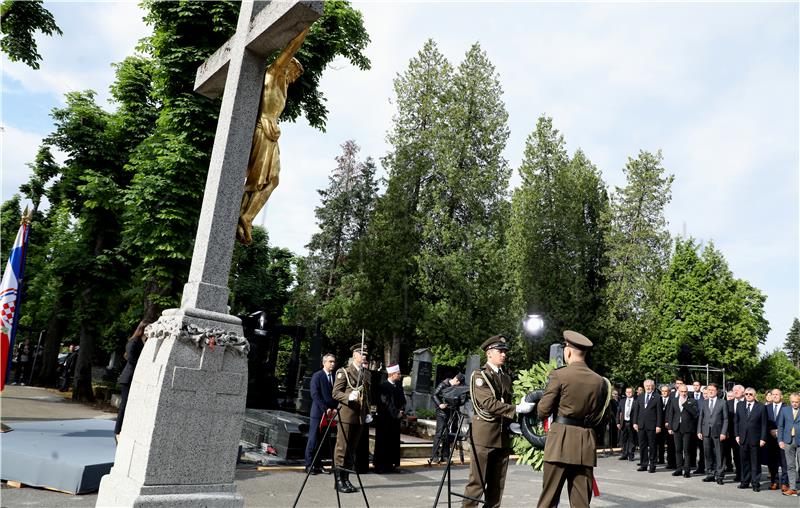 Na Mirogoju odana počast žrtvama blajburške tragedije