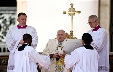 VATICAN POPE FRANCIS HOLY MASS