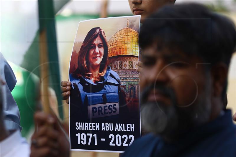 PAKISTAN SHIREEN ABU AKLEH PROT​EST