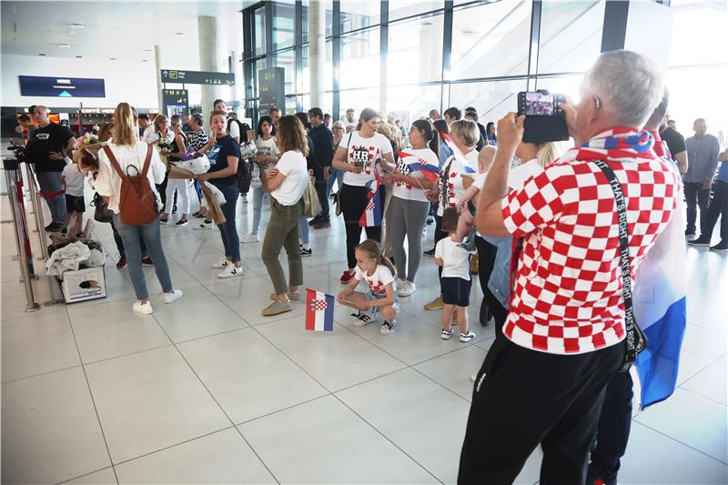 Doček hrvatske muške rukometne reprezentacije gluhih