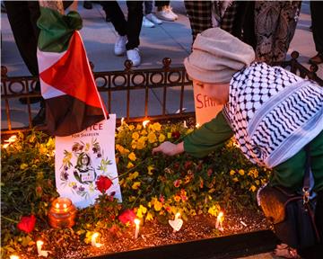 USA CANDLELIGHT VIGIL SHIREEN ABU AKLEH