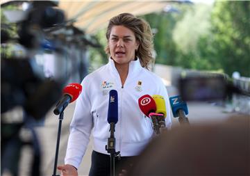 Sandra Perković uoči natjecanja u Dijamantnoj ligi