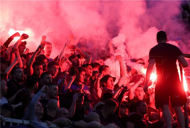 2 fans, several officers injured in clash between riotous Hajduk fans and police