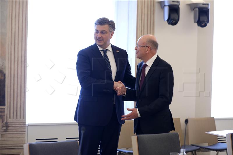 Premijer Plenković primio predsjednika Suda Europske unije Lenaertsa