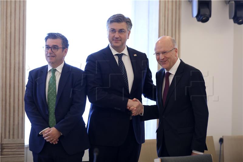 Premijer Plenković primio predsjednika Suda Europske unije Lenaertsa