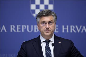 Konferencija za medije premijera Plenkovića