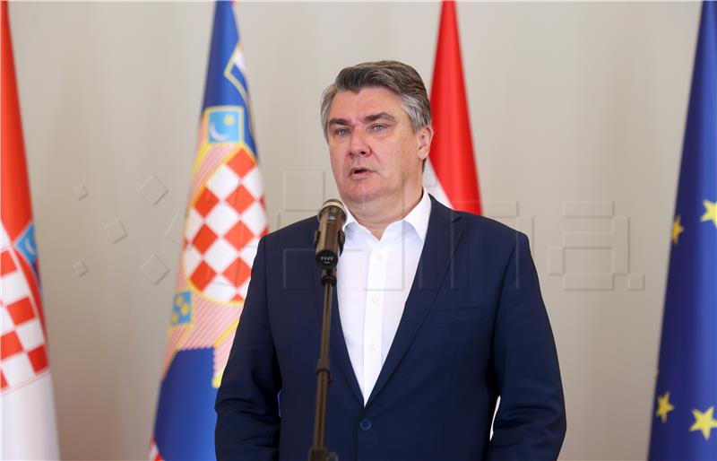 Milanović dao izjavu za medije u Uredu Predsjednika