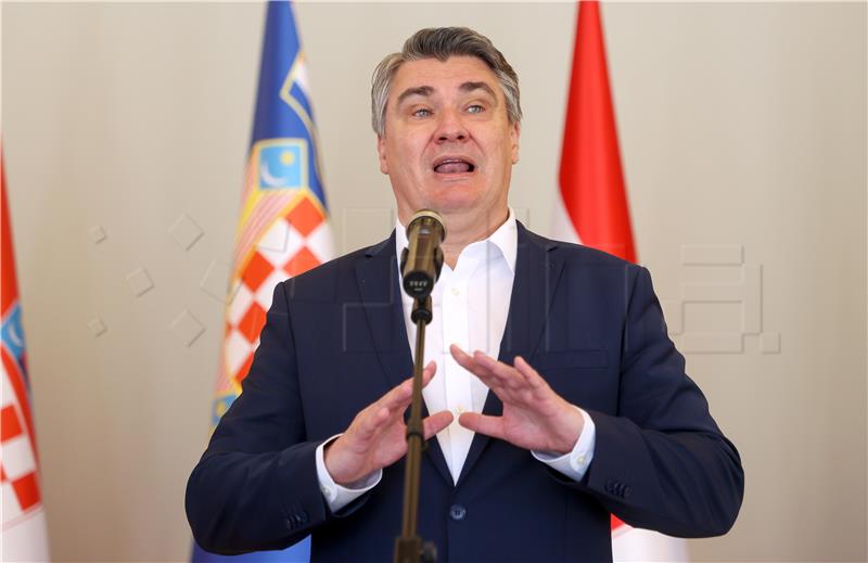 Milanović dao izjavu za medije u Uredu Predsjednika