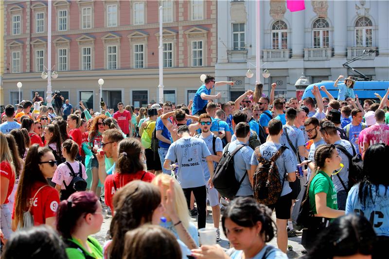 Proslava zagrebačkih maturanata