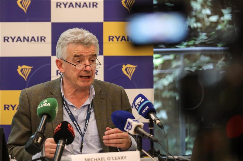 Ryanair očekuje predpandemijsku popunjenost zrakoplova u ljetnim mjesecima