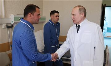 RUSSIA UKRAINE PUTIN HOSPITAL