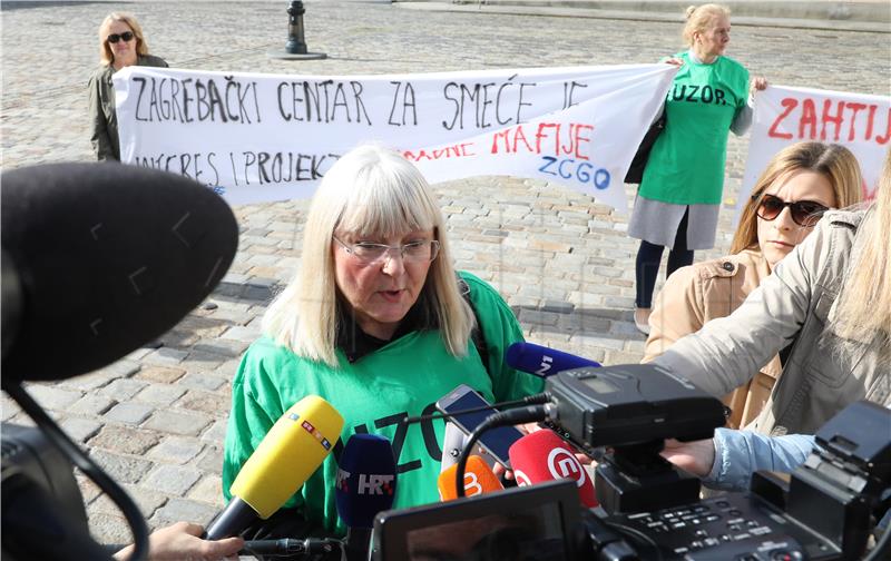 Protest held against Zagreb Waste Management Centre projects