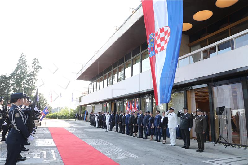 President holds formal reception on Croatian Armed Forces Day