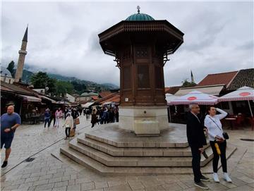 Sarajevo na kišni proljetni dan