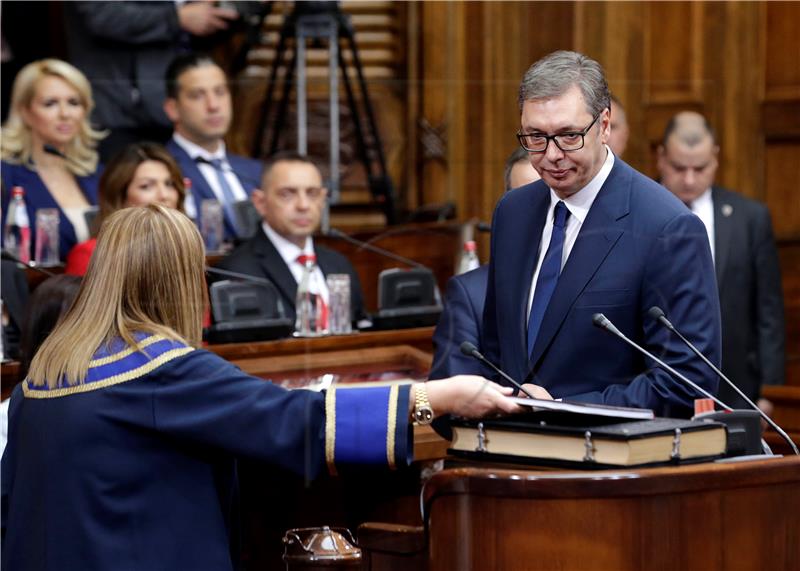 SERBIA GOVERNMENT VUCIC SWEARING IN CEREMONY