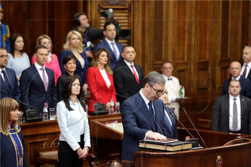 SERBIA GOVERNMENT VUCIC SWEARING IN CEREMONY