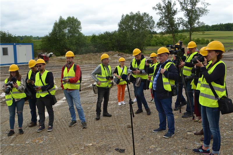 Križevci: Obilazak gradilišta vijadukta Carevdar