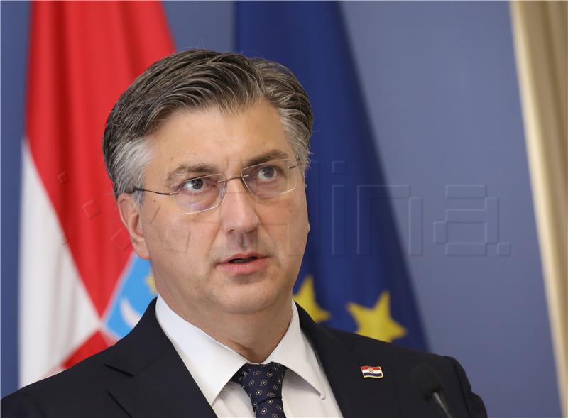 Plenković i Dombrovskis izjave za medije nakon sastanka