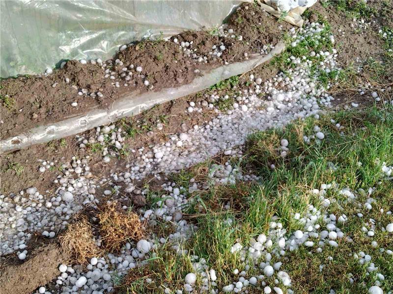 Hailstorm hits Zagorje