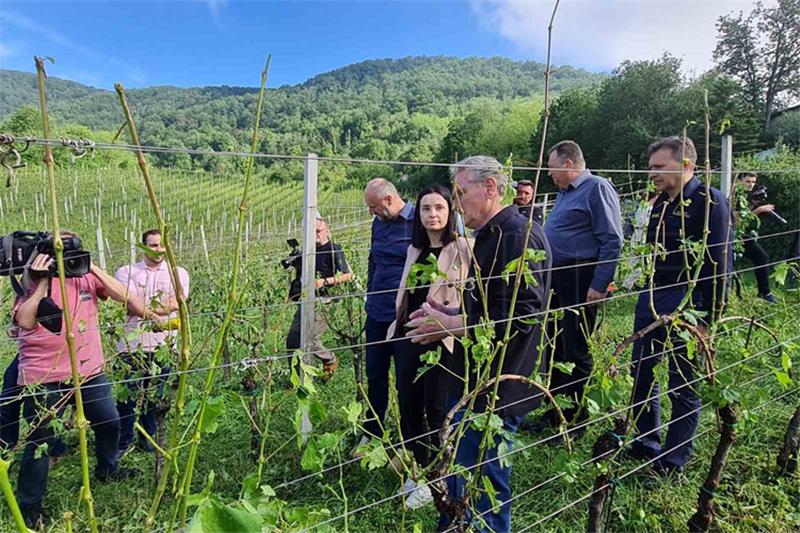 Ministrica Vučković obišla područje Krapinsko-zagorske županije pogođeno tučom