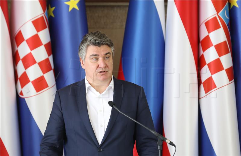 Croatian Army stopped Bosnia war, Milanović says