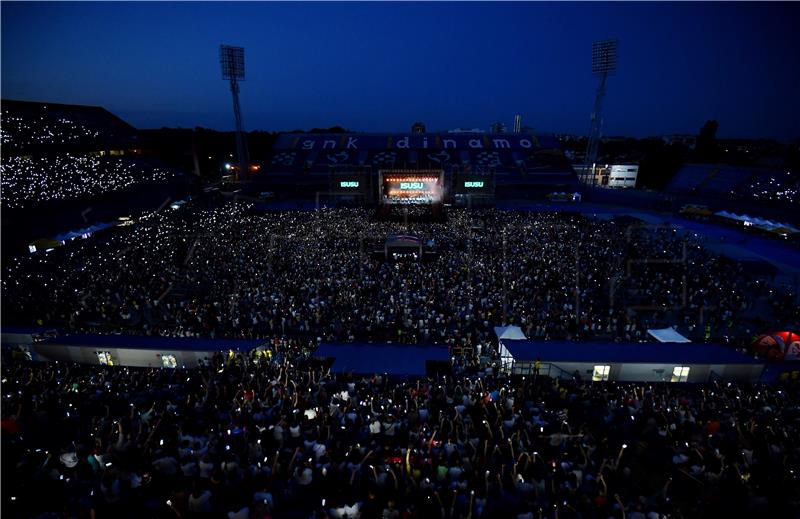  Christian music concert held at Zagreb's Maksimir stadium