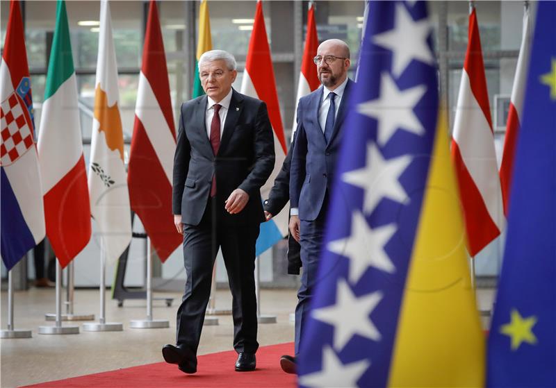 BiH leaders arrive in Brussels for talks called by Michel, Čović doesn't show up