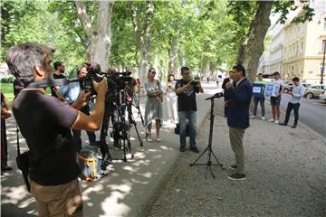 Konferencija za medije saborskog zastupnika Nikole Grmoje