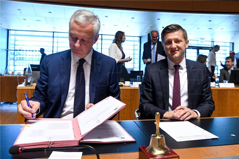 Bruno Le Maire potpisuje pismo o spremnosti Hrvatske za euro