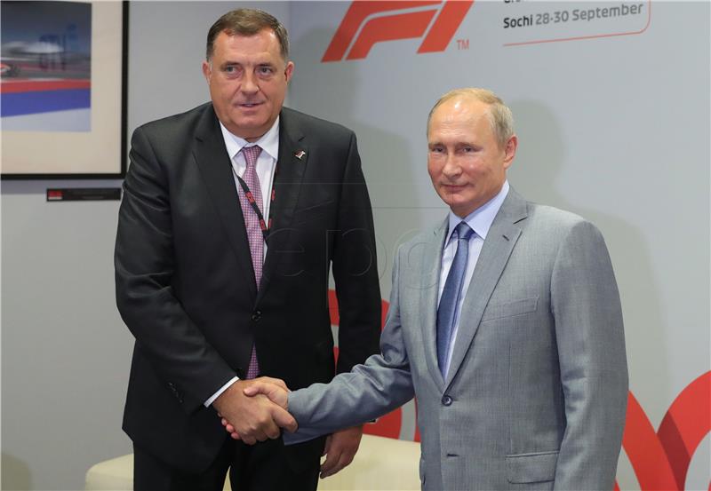 Dodik informs Putin that he is for Althea mission and against Germans' redeployment