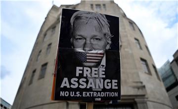 BRITAIN USA JULIAN ASSANGE EXTRADITION PROTEST