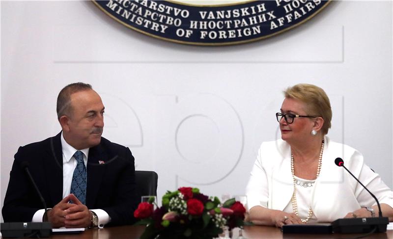 Cavusoglu says in favour of meeting of Croatia, Turkey, Serbia and BiH leaders