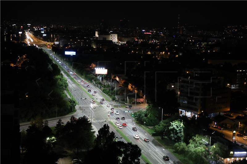 Noćna fotografija Zagreba