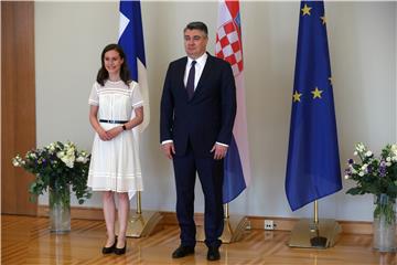 Predsjednik Milanović primio predsjednicu Vlade Republike Finske Sanne Marin