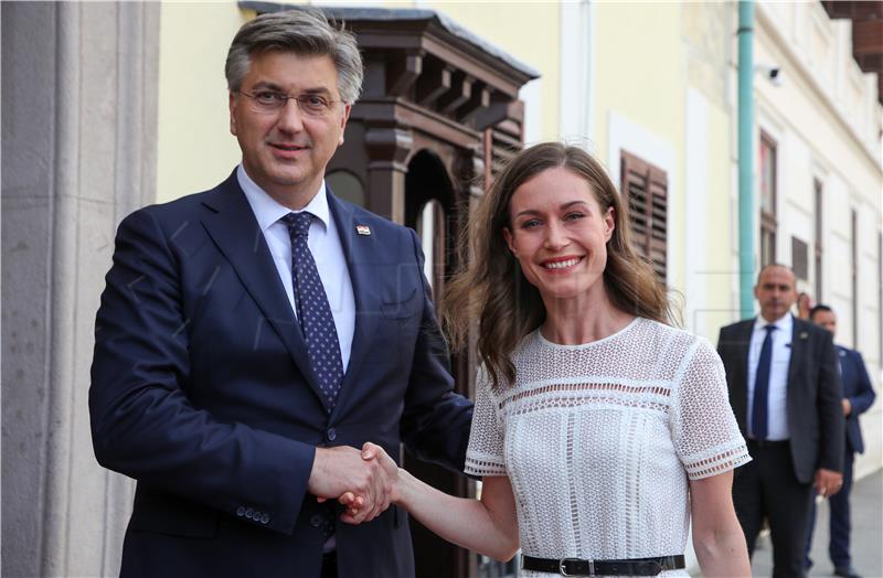 Plenković primio finsku premijerku Sannu Marin