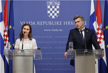 Plenković i Marin održali tiskovnu konferenciju