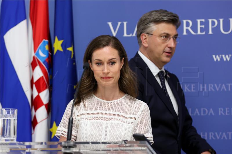 Plenković i Marin održali tiskovnu konferenciju