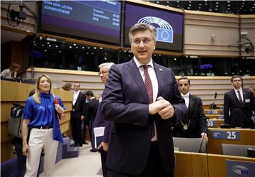 BELGIUM EU PARLIAMENT PLENARY SESSION