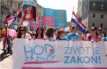 Walk for life, family and Croatia held in Rijeka 