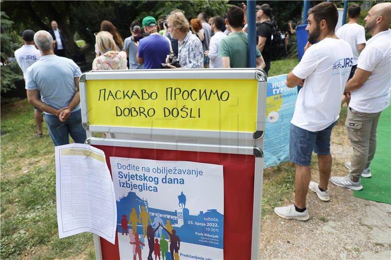 World Refugee Day marked in Zagreb's Ribnjak Park