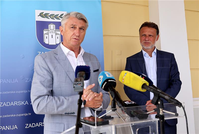 Zadar: Predsjednik Sabora Jandroković sastao se sa županom Longinom