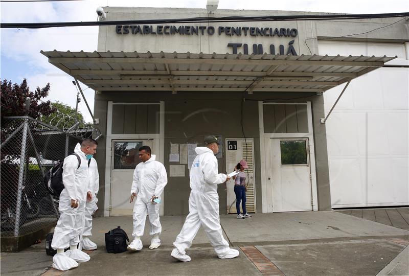 COLOMBIA PRISON FIRE