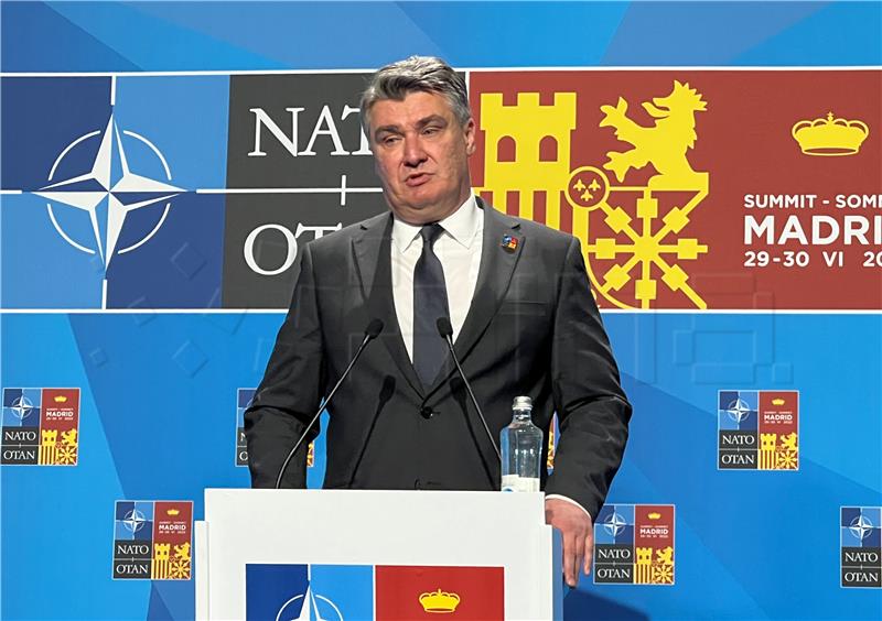 Milanović na samitu NATO-a u Madridu