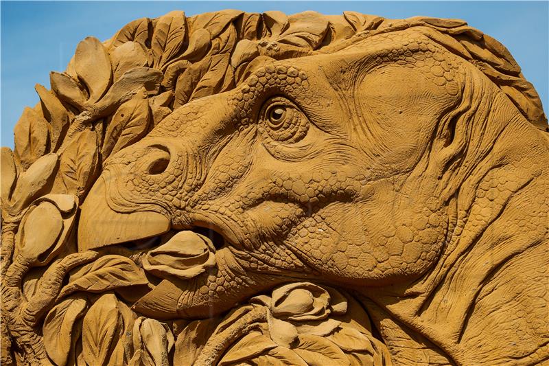 BELGIUM DINOS SAND SCULPTURE FESTIVAL