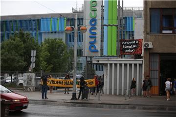 Prosvjedna akcija pokreta Extinction Rebellion Zagreb ispred Plinacro-a