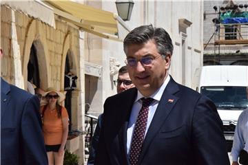 Dubrovnik: Plenković i Jandroković s Dobroslavićem i Frankovićem