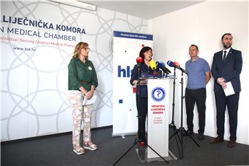 Tiskovna konferencija Hrvatskog liječničkog sindikata i Hrvatske liječničke komore