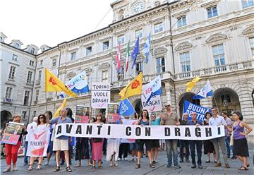 ITALY DEMONSTRATION SUPPORTING DRAGHI