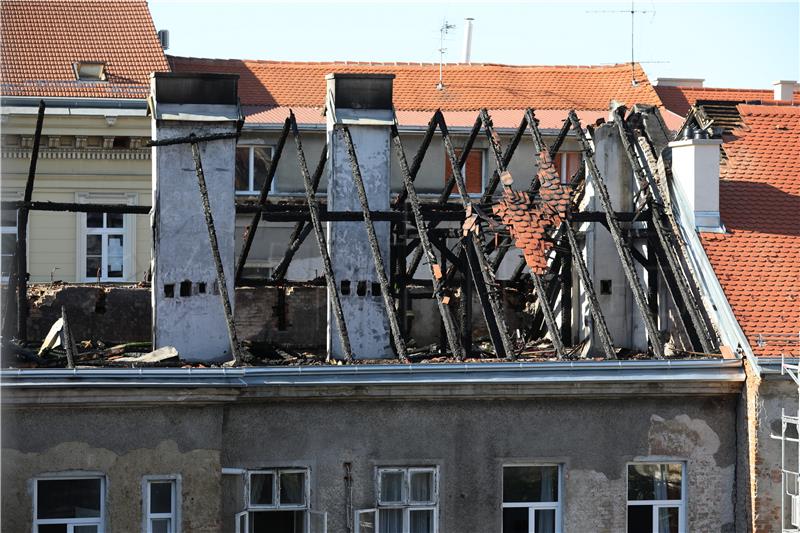 Posljedice požara u centru Zagreba